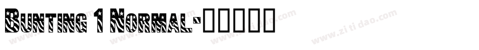 Bunting 1 Normal字体转换